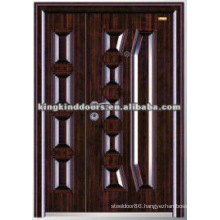 Customized Double Steel Door KKD-569B For One and Half Door Leaf/Mother and Son Door Design